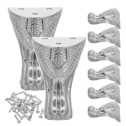 SHINEOFI 8 Stück Teiliges Vintage Möbel Eckfüße Metall Dekorative Stützbeine für Möbel Wackel Design für Schmuckkästen Robuste Hardware für Holzbehälter SHINEOFI 8 Stück Teiliges Vintage Möbel Eckfüße Metall Dekorative Stützbeine für Möbel Wackel Design für Schmuckkästen Robuste Hardware für Holzbehälter von SHINEOFI