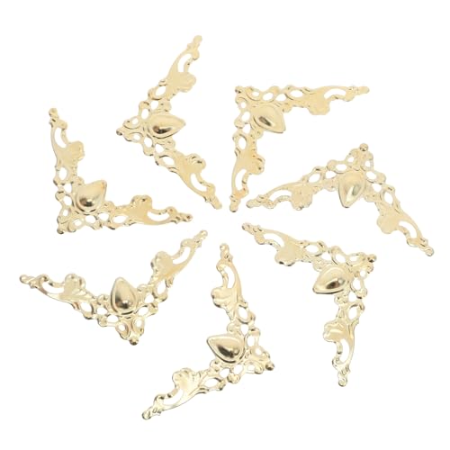 SHINEOFI 80 Stück Metall Eckenschutz Vintage Buchschutzecken mit Hohlmuster Antike Dreieckige Kantenhalter für Alben Scrapbooking Schmuckboxen und DIY Verpackungen SHINEOFI 80 Stück Metall Eckenschutz Vintage Buchschutzecken mit Hohlmuster Antike Dreieckige Kantenhalter für Alben Scrapbooking Schmuckboxen und DIY Verpackungen von SHINEOFI