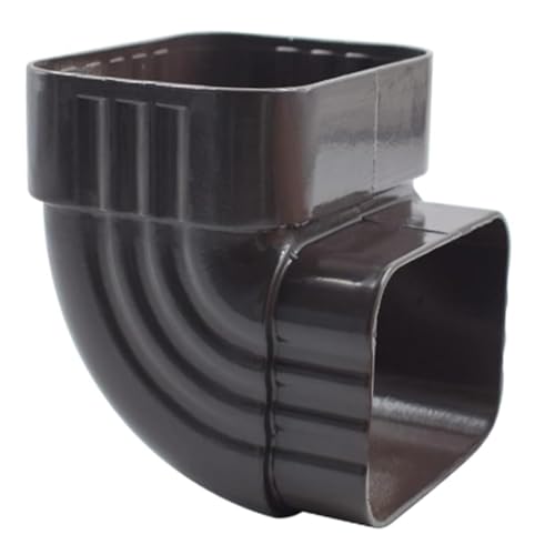 SHINEOFI Abflussrohr Bogen Adapter Aluminiumlegierung Verstellbar Regenrinnensystem Kompatibel mit Verschiedenen Regenrinnen mit Integriertem Verteiler für Effizienten Wasserfluss von SHINEOFI