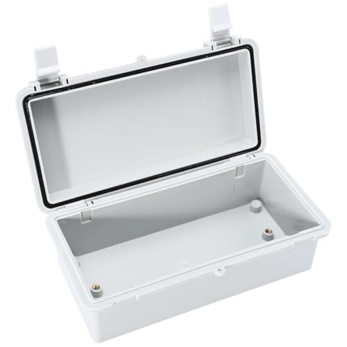 SHINEOFI Abs Wasserdichte Verteilerdose mit Scharnierabdeckung und Montagelaschen UV Beständiger Anschlusskasten für Outdoor Elektroinstallationen DIY Geeignet SHINEOFI Abs Wasserdichte Verteilerdose mit Scharnierabdeckung und Montagelaschen UV Beständiger Anschlusskasten für Outdoor Elektroinstallationen DIY Geeignet von SHINEOFI