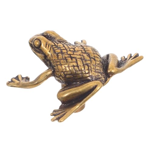 SHINEOFI Messing Schrankgriff Frosch-form Für Türen Antike Türknaufe Tierdesign Vintage Beschlag Für Küche Und Bad von SHINEOFI
