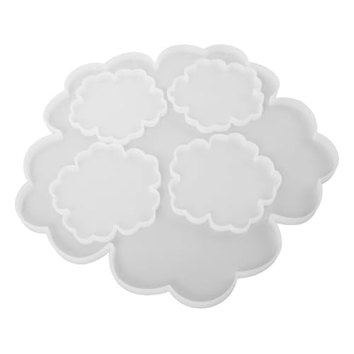 SHINEOFI Silikonform Für Harzguss Blumen Epoxidharz Untersetzer Form Wiederverwendbare Silikonformen Für Teeuntersetzer Kleine Harztablettform Diy Handarbeitsprojekte von SHINEOFI