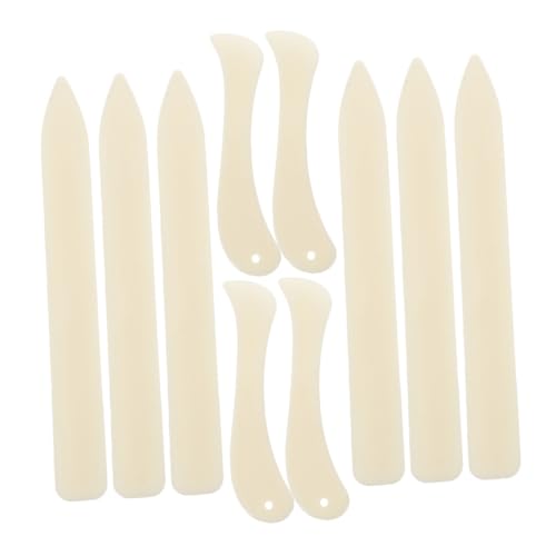 SHINEOFI Bone Scoring Tool mit Geraden und Gebogenen Falzbein Kunststoff für Präzises Falten bei Buchbinderei Scrapbooking Kartenherstellung und Lederhandwerk SHINEOFI Bone Scoring Tool mit Geraden und Gebogenen Falzbein Kunststoff für Präzises Falten bei Buchbinderei Scrapbooking Kartenherstellung und Lederhandwerk von SHINEOFI