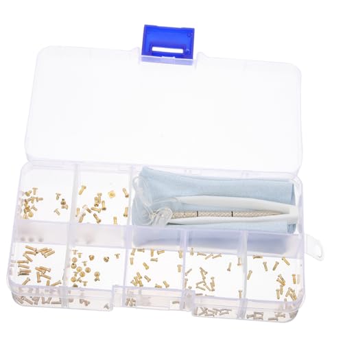 SHINEOFI Brillen Reparaturset mit Mikroschrauben und Schraubendreher Tragbar Multifunktional für Brillen Sonnenbrillen Uhren Mit Kompakter Aufbewahrungsbox Geeignet für Nasenpads und SHINEOFI Brillen Reparaturset mit Mikroschrauben und Schraubendreher Tragbar Multifunktional für Brillen Sonnenbrillen Uhren Mit Kompakter Aufbewahrungsbox Geeignet für Nasenpads und von SHINEOFI