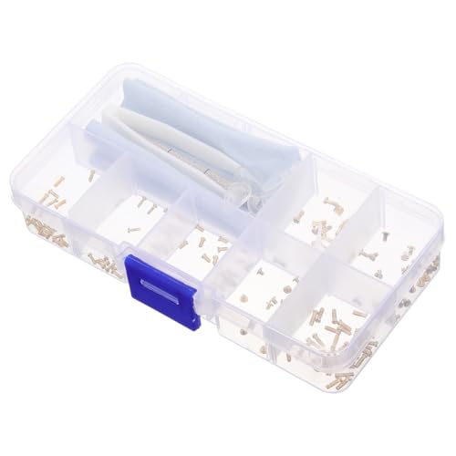 SHINEOFI Brillen Schrauben Reparaturset mit Robustem Kunststoff Metall Material mit Praktischem Aufbewahrungsbox Vielseitig Kompatibel für Brillen mit Muttern Langlebig und Tragbar für SHINEOFI Brillen Schrauben Reparaturset mit Robustem Kunststoff Metall Material mit Praktischem Aufbewahrungsbox Vielseitig Kompatibel für Brillen mit Muttern Langlebig und Tragbar für von SHINEOFI
