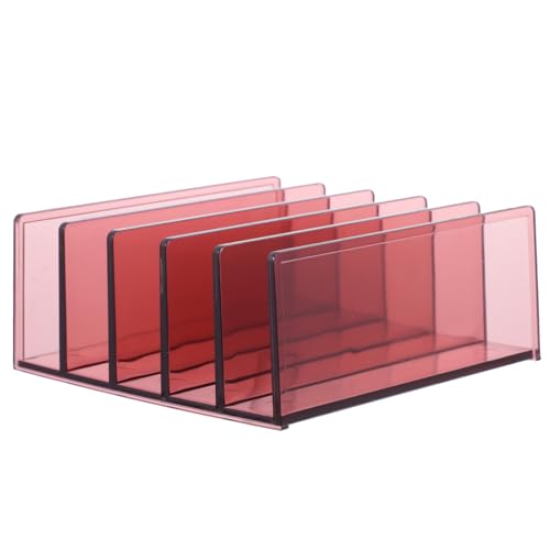 SHINEOFI Bücher Organizer Aufbewahrungsregal Büro Schreibtisch Dokumentenhalter Rostfrei Tragbar Modernes Design Weinrot SHINEOFI Bücher Organizer Aufbewahrungsregal Büro Schreibtisch Dokumentenhalter Rostfrei Tragbar Modernes Design Weinrot von SHINEOFI