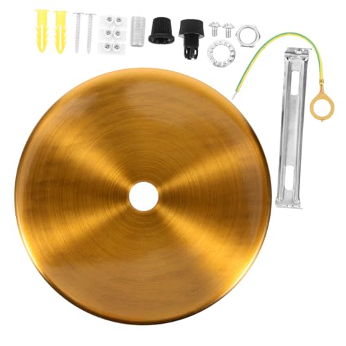 SHINEOFI Deckenbaldachin Rundes Metall Lampenabdeckplatte Elektrobeschichtet Robust Für Kronleuchter Pendelleuchte DIY Lichtmontage Zubehör von SHINEOFI