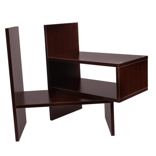SHINEOFI Desktop Bücherregal aus Holz Ausziehbarer Organizer für Schreibtisch Vielseitig Einsetzbar zur Aufbewahrung von Büchern Dokumenten und Magazinen Stilvoller und Praktischer von SHINEOFI