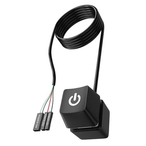 SHINEOFI Desktop Computer Power Button Extension Kabel für Pc Verlängerungskabel für Einfachen Zugriff Netzschalter für Zuhause Büro und Cafés von SHINEOFI
