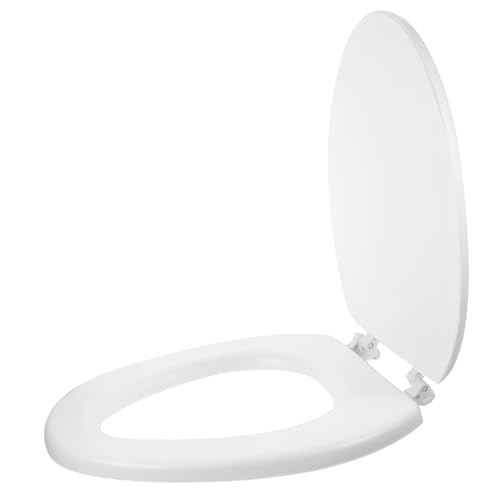 SHINEOFI EVA Toilettensitz Weich und Robust Leichter Toilettendeckel für Zuhause Einfach zu Montieren Komfortabler Sitzbezug in Klassischem Weiß Passend für Badezimmer und Hotelgebrauch von SHINEOFI