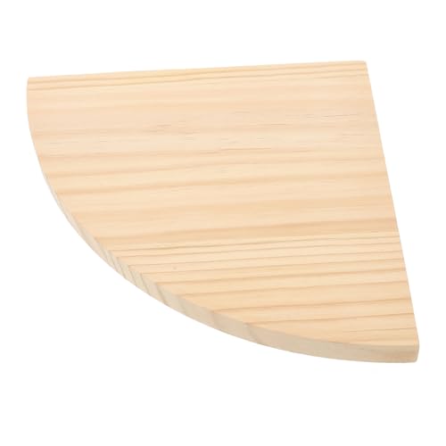 SHINEOFI Eckregal aus Rustikalem Holz Kleines Schwebendes Wandregal zur Aufbewahrung und Dekoration für Wohnzimmer Schlafzimmer und Küche Langlebig und Vielseitig Einsetzbar von SHINEOFI
