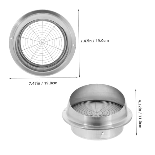 SHINEOFI Edelstahl Lüftungsgitter Kugelförmiger Wand abluftventilator Große Luftmenge Wetterfester Auslass Abdeckung Für Dunstabzugshaube Robust Langlebig Einfache Montage SHINEOFI Edelstahl Lüftungsgitter Kugelförmiger Wand abluftventilator Große Luftmenge Wetterfester Auslass Abdeckung Für Dunstabzugshaube Robust Langlebig Einfache Montage von SHINEOFI