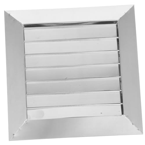 SHINEOFI Edelstahl Rundes Lüftungsgitter mit Verstellbaren Lamellen Regenfester Außenwand luftauslass Effiziente Belüftung für Küche und Bad Gravity Louvered Vent Cover Lochdurchmesser von SHINEOFI