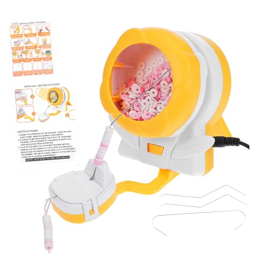 SHINEOFI Elektrischer Bead Spinner aus Abs Automatischer Perlen Spinner für Schmuckperlen Präzises Schnelles Schmuckherstellungstool Vielseitig für Armbänder Robustes Beading Kit von SHINEOFI