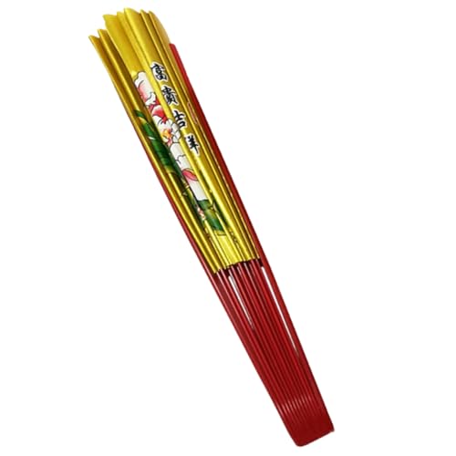 SHINEOFI Faltbarer Handfächer mit Traditionellem Chinesischen Design für Tanz Festivals und Performances Tragbarer Bühnenfächer Leicht und Einfach zu Verstauen als Kostümaccessoire oder von SHINEOFI