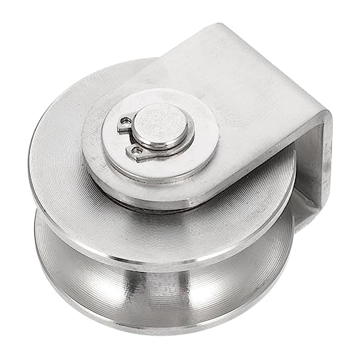 SHINEOFI U-Nut Riemenscheibe Schwenkbare Tragrolle für Industrie 1 Stück Stabil und Langlebig Einfache Installation für Hebeanwendungen von SHINEOFI