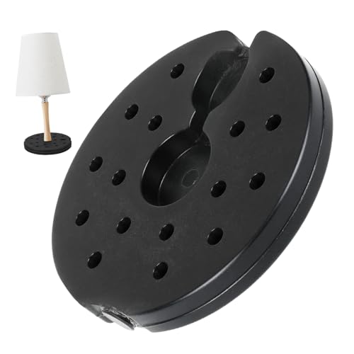 SHINEOFI Gewichteter Lampensockel Stehlampe Metallfuß Ø Stabile Bodenlampe DIY Ersatz Sockelgewicht für Schreibtisch und Stehlampen Zubehör von SHINEOFI