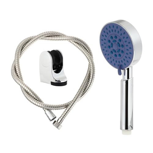 SHINEOFI Handbrause mit Strahlarten Langlebiger Duschkopf aus Edelstahl Flexibler Schlauch und Halterung Einfache Installation Wassersparend für Bad und Familie von SHINEOFI