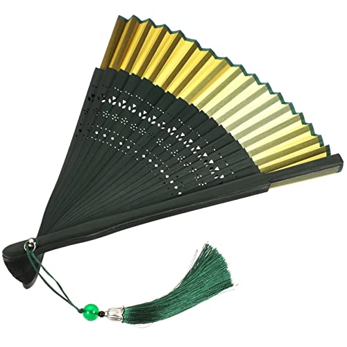 SHINEOFI Handfaltfächer Bambus im Retro Stil Chinesischer Faltfächer für Hochzeiten Partys und Tanz Dekorativer und Vielseitiger Fächer Vintage Handfächer für Heiße Sommertage von SHINEOFI