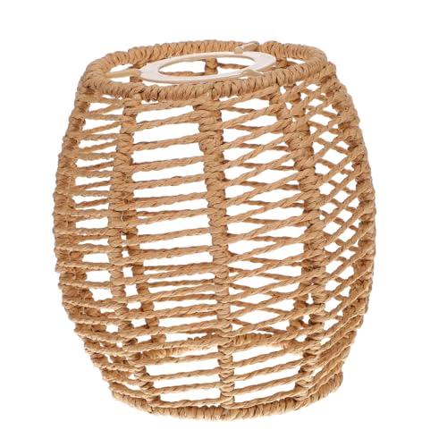 SHINEOFI Handgefertigter Gewebter Papierseil Lampenschirm Hängelampe für Wohnzimmer und Restaurant Dekorativer Pendelleuchten Schirm mit Lampenfassung SHINEOFI Handgefertigter Gewebter Papierseil Lampenschirm Hängelampe für Wohnzimmer und Restaurant Dekorativer Pendelleuchten Schirm mit Lampenfassung von SHINEOFI