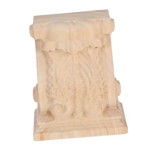 SHINEOFI Handgeschnitzte Holzstützen Unbemalt Regalträger Dekorative Ecke Onlay Applique für Möbeldekoration im Landhausstil Massivem SHINEOFI Handgeschnitzte Holzstützen Unbemalt Regalträger Dekorative Ecke Onlay Applique für Möbeldekoration im Landhausstil Massivem von SHINEOFI