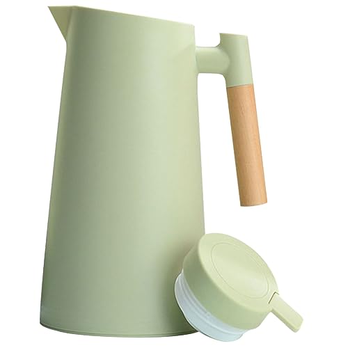 SHINEOFI Isolierflasche mit Vakuumglas Nordic Stil Doppelwandige Thermoskanne für Zuhause und Camping Wärmeisolierter Wasserkrug mit Dichtem Verschluss Geeignet für Winter und Bürogebrauch von SHINEOFI