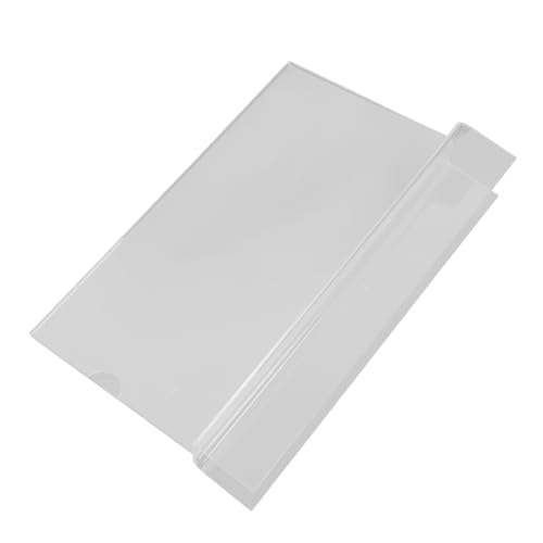 SHINEOFI Klarer Acryl Tischaufsteller für Namensschilder Robuster Doppelter Förmiger Schildhalter für Schreibtische und Einzelhandelsanzeigen Platzsparendes Design für Personalisierte von SHINEOFI