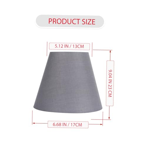SHINEOFI Kleiner Lampenschirm aus Stoff Fassung Lampenabdeckung für Innenbereich Deckenleuchte Nachttisch Steh Wandlampe Dunkelgrau Vintage look SHINEOFI Kleiner Lampenschirm aus Stoff Fassung Lampenabdeckung für Innenbereich Deckenleuchte Nachttisch Steh Wandlampe Dunkelgrau Vintage look von SHINEOFI