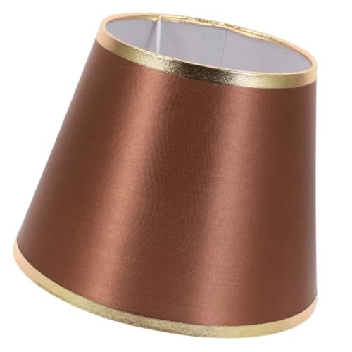 SHINEOFI Kleiner Runder Lampenschirm aus Stoff Fassung Dekorativer Indoor Lichtschutz für Tisch Wandleuchte Warmes Kaffee gold Langlebig und Lichtdurchlässig SHINEOFI Kleiner Runder Lampenschirm aus Stoff Fassung Dekorativer Indoor Lichtschutz für Tisch Wandleuchte Warmes Kaffee gold Langlebig und Lichtdurchlässig von SHINEOFI