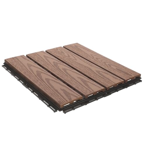 SHINEOFI Klicksystem Terrassenfliesen Kunststoff für Balkon Garten und Deck Rutschfest Einfach zu Verlegen Langlebiger Bodenbelag für Außenbereiche SHINEOFI Klicksystem Terrassenfliesen Kunststoff für Balkon Garten und Deck Rutschfest Einfach zu Verlegen Langlebiger Bodenbelag für Außenbereiche von SHINEOFI
