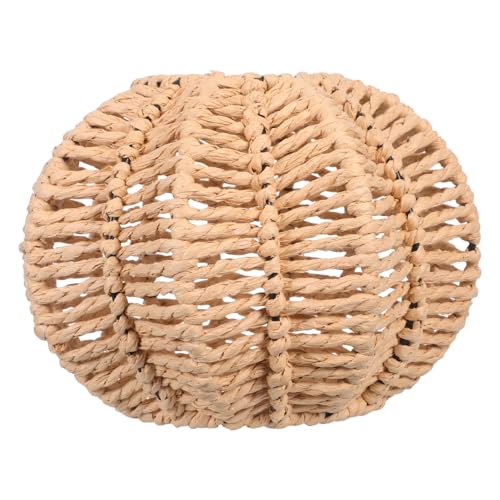 SHINEOFI Kürbis-förmige Lampenschirm Kürbis Laterne Lampenschirm Deckenlampenschirm Gewebter Lampenschutz Beige Eisen SHINEOFI Kürbis-förmige Lampenschirm Kürbis Laterne Lampenschirm Deckenlampenschirm Gewebter Lampenschutz Beige Eisen von SHINEOFI