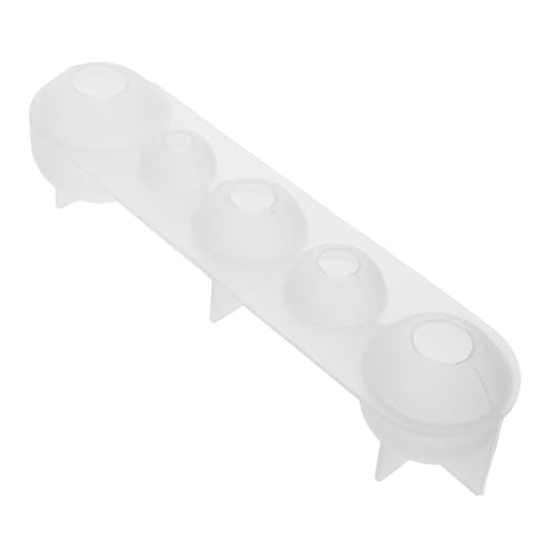 SHINEOFI Kugel Silikonform 3D Kugel Gießharzformen 5 Fach Runde Kugel Epoxidform Gießharzform Zur Schmuckherstellung Kristallperlenkerze von SHINEOFI