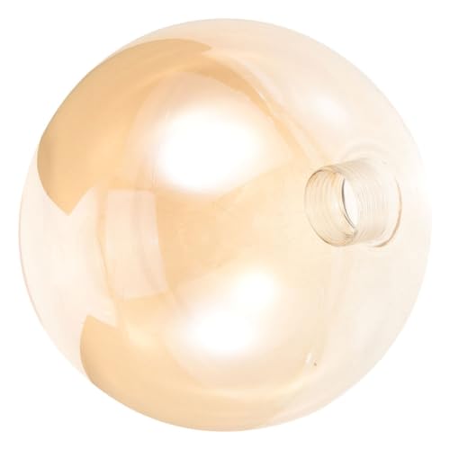 SHINEOFI Lampenschirm Ersatz Glas Kugel Ø Amberfarben Transparent Ersatzlampenschirm für Deckenlampe Pendelleuchte und Tischlampe aus Langlebigem Glas von SHINEOFI