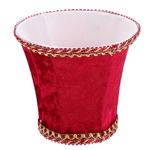SHINEOFI Lampenschirm aus Stoff Schatten hängend Diffusor Lampenschirme leichtes Accessoire großer Lampenschirm Lichtschutzabdeckung aus Stoff Abdeckung der Deckenleuchte Eisen rot von SHINEOFI