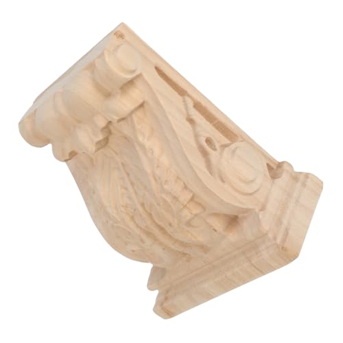 SHINEOFI Massive Holzkonsole Handgeschnitzte Regalträger Unbemaltem Naturholz Dekorative Eckapplikation im Europäischen Landhausstil für Möbel und Wohnraumgestaltung SHINEOFI Massive Holzkonsole Handgeschnitzte Regalträger Unbemaltem Naturholz Dekorative Eckapplikation im Europäischen Landhausstil für Möbel und Wohnraumgestaltung von SHINEOFI
