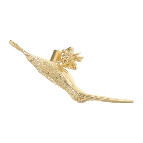 SHINEOFI Messing Vogel Schubladenknauf Vintage Stil Kleiner Möbelknopf Landhausstil Griff für Kommode Schrank Tür Dekorativer Schrankknopf für Küche Wohnzimmer von SHINEOFI