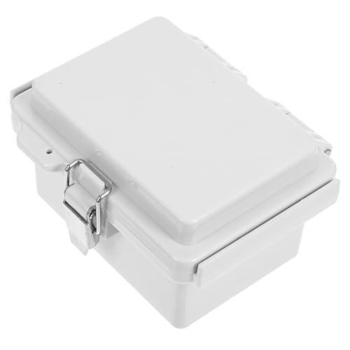 SHINEOFI Outdoor Wetterfeste Abzweigdose mit Deckel Robuste Wasserdichte Verbindungskiste für Elektrische Installationen im Garten Garage von SHINEOFI