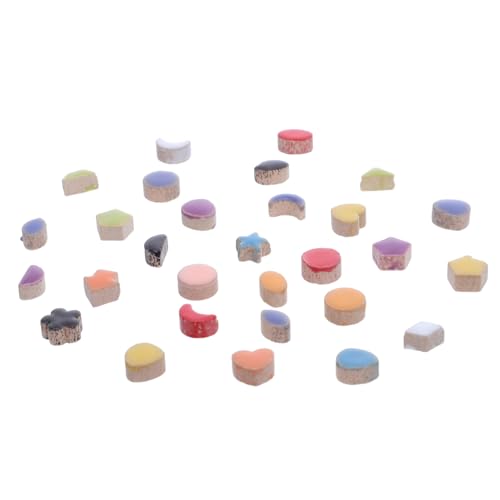 SHINEOFI Porzellan Sterne und Mond Mosaik für Kreative Heimdekoration Vielseitig Einsetzbar Küche Bad und Wohnzimmer Geeignet für Diy Projekte von SHINEOFI
