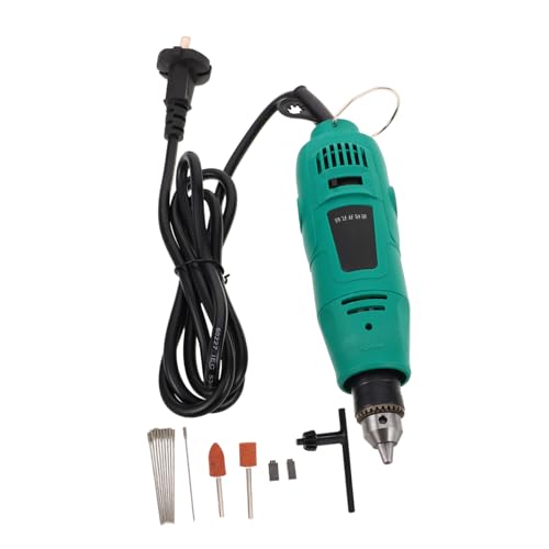 SHINEOFI Power Drill Set mit Kabel und Schleifkopf Elektrischer Handbohrer mit Verstellbarer Drehzahl Ergonomischem Griff und Mehrzweck-bohrern für Heimwerker Fliesen Elektronikreparatur von SHINEOFI