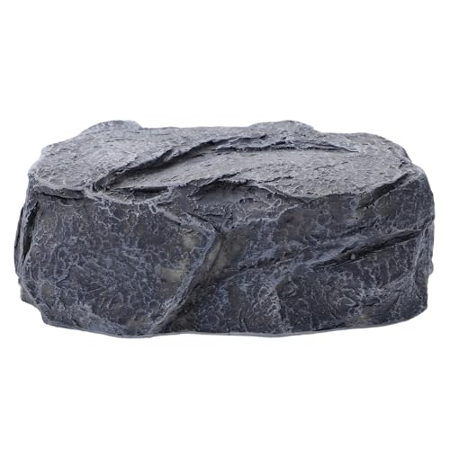 SHINEOFI Resin Stein Schlüsselversteck mit Geheimfach Wetterfeste Outdoor Aufbewahrungsbox Dekorativer Garten Stein Unauffälliger Ersatzschlüssel Safe Kreative Optik von SHINEOFI