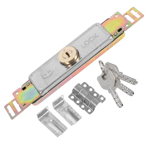 SHINEOFI Robustes Riegelschloss für Rolltore Einsteckschloss mit Einfachem DIY Einbau Langlebiges Sicherheitsschloss für Gewerbliche und Private Türen Rostfrei und Benutzerfreundlich SHINEOFI Robustes Riegelschloss für Rolltore Einsteckschloss mit Einfachem DIY Einbau Langlebiges Sicherheitsschloss für Gewerbliche und Private Türen Rostfrei und Benutzerfreundlich von SHINEOFI