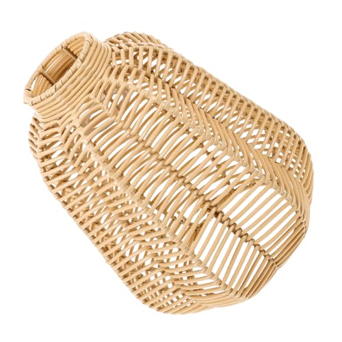 SHINEOFI Rustikaler Gewebter Lampenschirm aus Kunststoffrattan für Deckenleuchte Dekorativer Ersatzschirm für Schlafzimmer Wohnzimmer Büro und Leicht Langlebig Natürlicher Stil SHINEOFI Rustikaler Gewebter Lampenschirm aus Kunststoffrattan für Deckenleuchte Dekorativer Ersatzschirm für Schlafzimmer Wohnzimmer Büro und Leicht Langlebig Natürlicher Stil von SHINEOFI