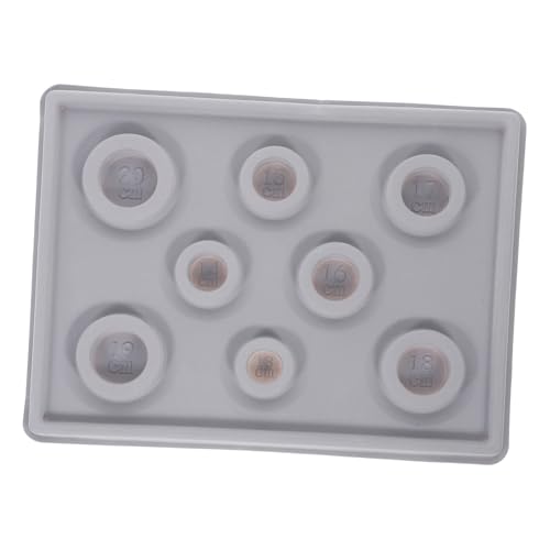 SHINEOFI Schmuckdesign -Teller Schmuckschachtel Sickenplatte Armbänder Sizer Board Perlentablett Zum Perlensticken Perlenplatten Für Die Schmuckherstellung Einfädelbrett Harz Grau von SHINEOFI