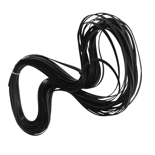 SHINEOFI Schwarzes Kunststoff Rattan Reparaturset PE Rattan Geflechtmaterial für DIY Gartenmöbel Reparatur Ersatzteile Rattanmöbel Stuhl Tisch Geflechtkorb Reparaturband Langlebig und von SHINEOFI