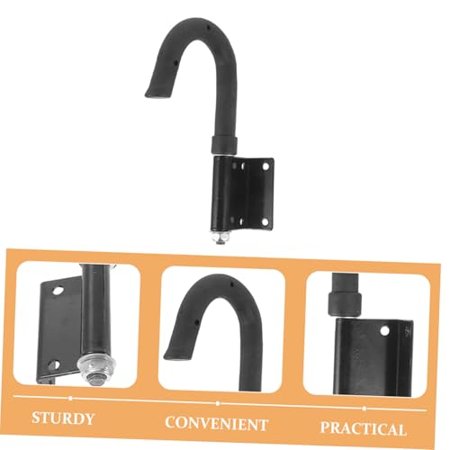 SHINEOFI Schwerlast Leiter Dachhaken aus Robustem Eisen mit Antirutsch sicherheitsfunktion Verstellbar für Anbauladder und Dachbodentreppen für Außen Dacharbeit von SHINEOFI