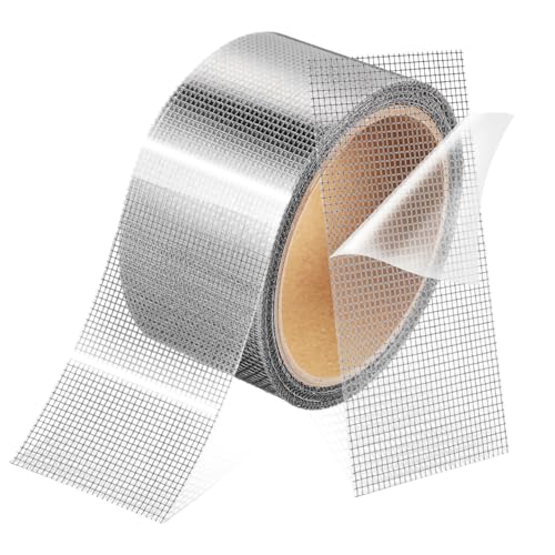 SHINEOFI Selbstklebendes Fliegengitter Reparaturband mit Nahtlosem Netzdesign Langlebiges Fenster und Türgitter Reparaturset zur Unsichtbaren Abdichtung und Insektenschutz von SHINEOFI