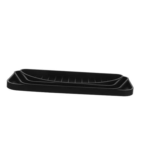 SHINEOFI Silikon Tropfschale Rutschfest Wasserauffangmatte für Kühlschrank Kaffeemaschine Wasserspender Hitzebeständig Langlebig Bar Station Schwarz SHINEOFI Silikon Tropfschale Rutschfest Wasserauffangmatte für Kühlschrank Kaffeemaschine Wasserspender Hitzebeständig Langlebig Bar Station Schwarz von SHINEOFI