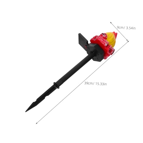 SHINEOFI Solar Gartenleuchten Außen Solarbetriebene Flackernde Flammen-led Stecklampen für Terrasse Rasen Halloween Weihnachtsdeko von SHINEOFI
