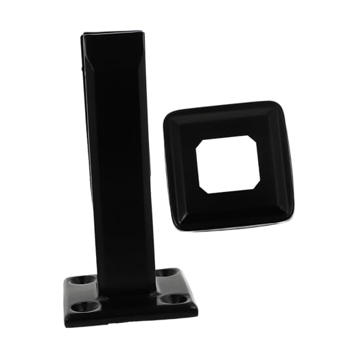 SHINEOFI Stabile Glasklemme mit Matte Schwarzer Oberfläche Kratzfester Glasclip zur Sicheren Glasbefestigung Korrosionsbeständig und Langlebig für Treppen und Poolbodenmontage von SHINEOFI