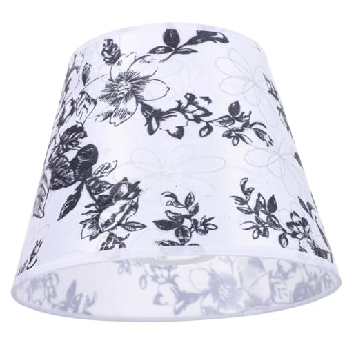 SHINEOFI Stoff Lampenschirm Vintage Stil Abnehmbar für Tisch Stehlampe Dekorativer Lampenschirm Textil Langlebig Warmes Licht Schlafzimmer Wohnzimmer von SHINEOFI